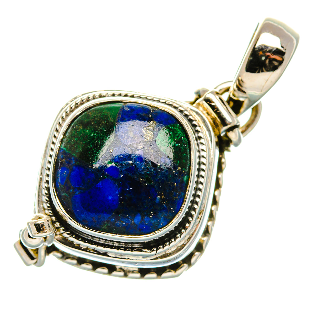 Poison Azurite Pendant 1 1/4" (925 Sterling Silver) PD37604