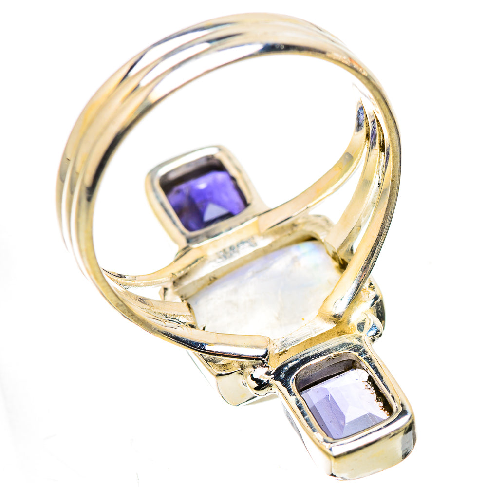Rainbow Moonstone, Tanzanite Ring Size 10 (925 Sterling Silver) RING135489