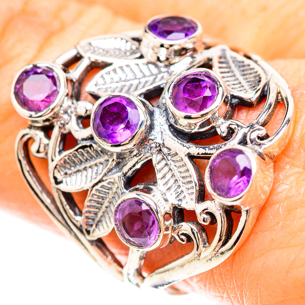 Faceted Amethyst Ring Size 9.75 (925 Sterling Silver) RING136982