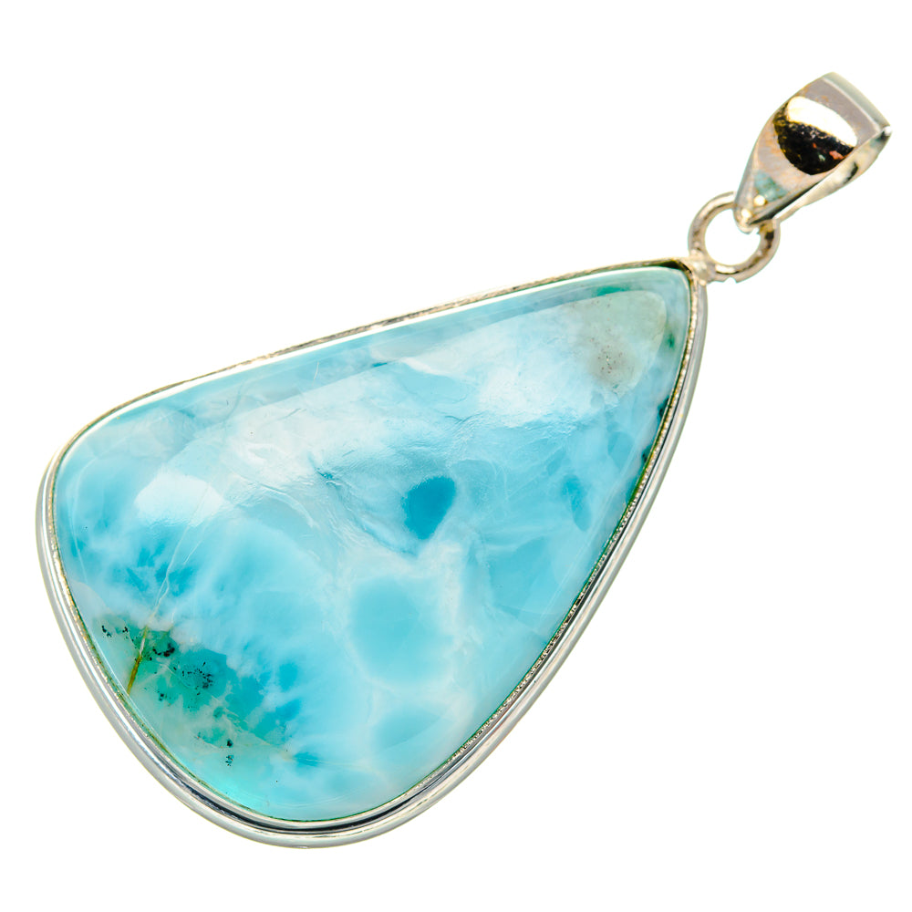 Larimar Pendant 1 7/8" (925 Sterling Silver) PD37406