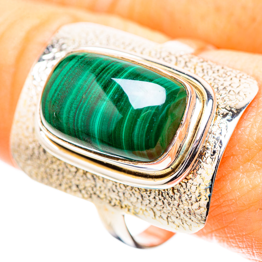 Malachite Ring Size 11 (925 Sterling Silver) RING136567