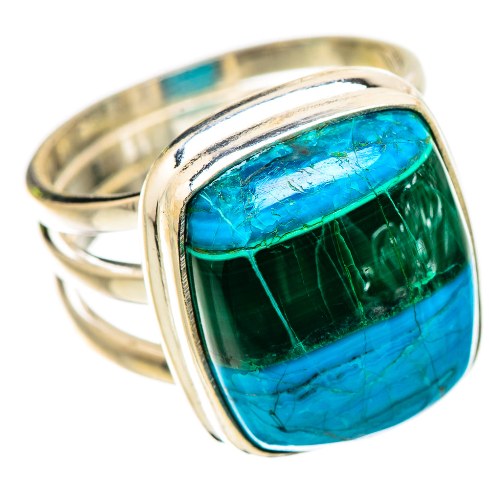 Malachite In Chrysocolla Ring Size 6.25 (925 Sterling Silver) RING135492