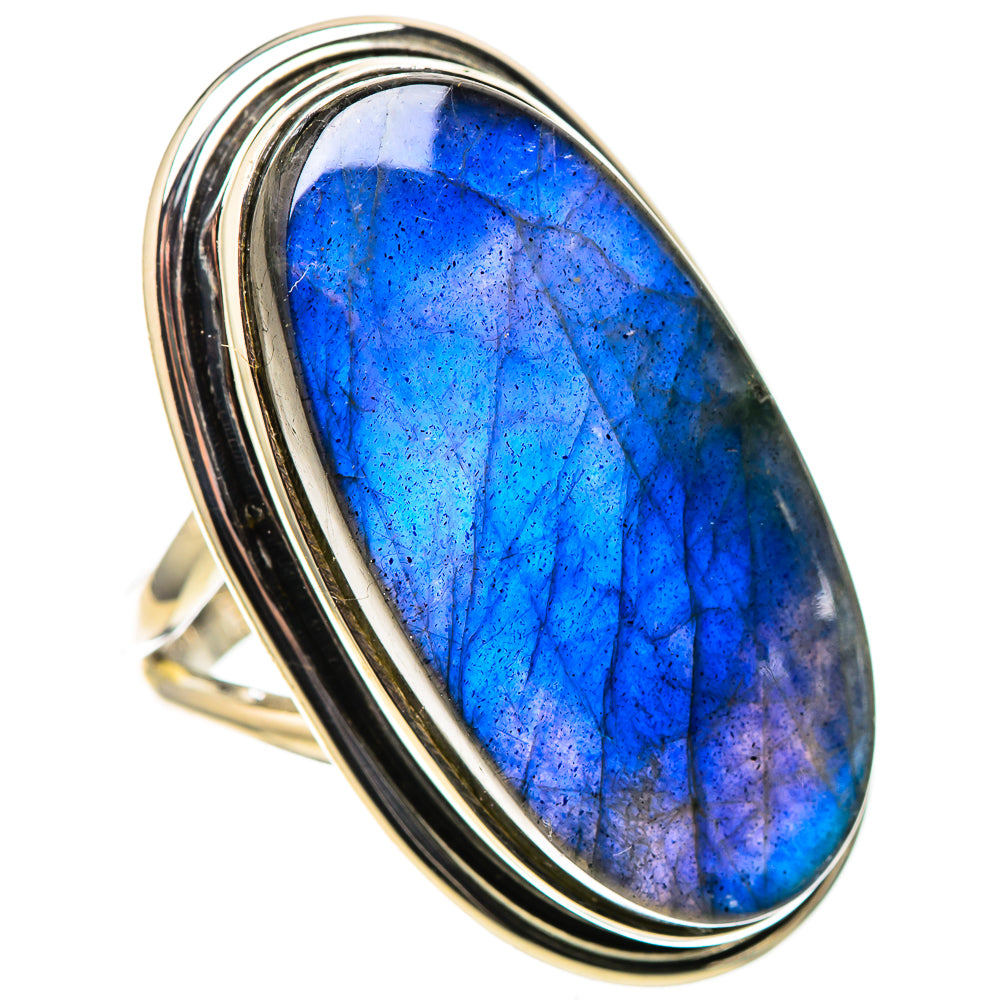 Large Labradorite 925 Sterling Silver Ring Size 6.75 (925 Sterling Silver) RING137774