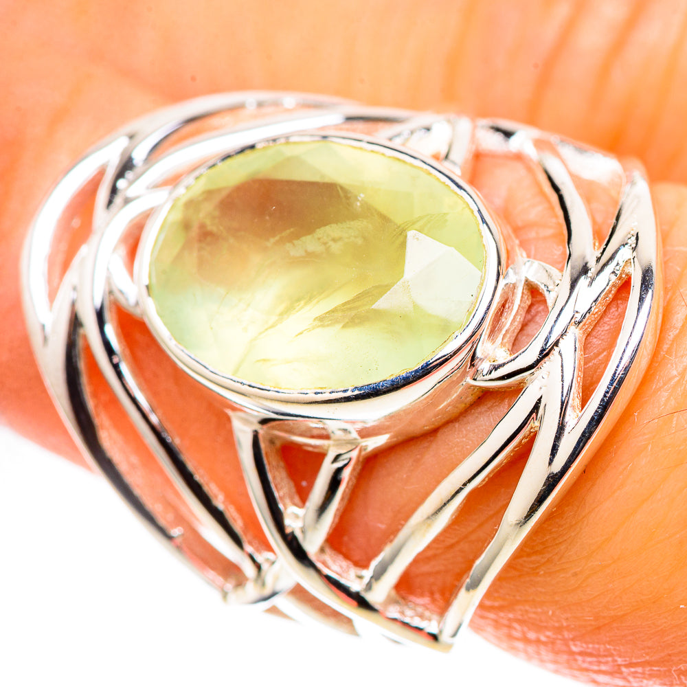 Prehnite 925 Sterling Silver Ring Size 6 (925 Sterling Silver) RING137598