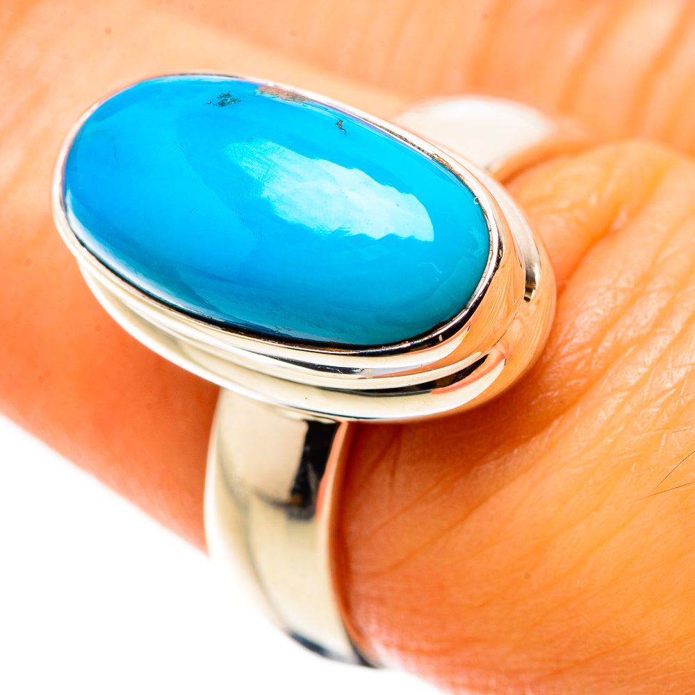 Sleeping Beauty Turquoise Ring Size 7.25 (925 Sterling Silver) RING134898