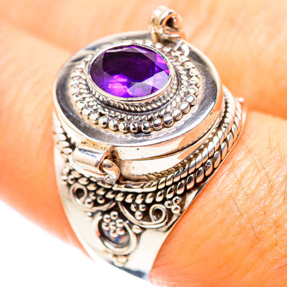 Poison Faceted Amethyst 925 Sterling Silver Ring Size 8 (925 Sterling Silver) RING137495