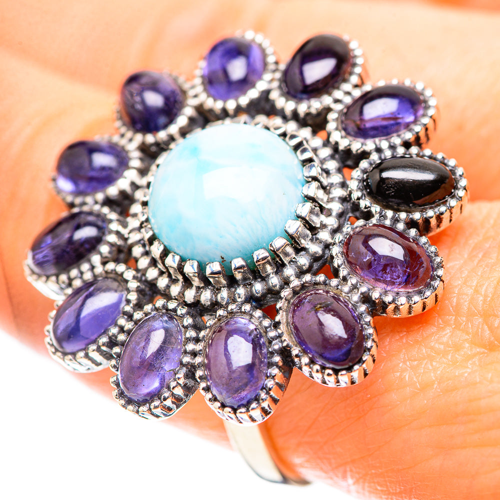 Large Larimar, Tanzanite Ring Size 9.25 (925 Sterling Silver) RING136928