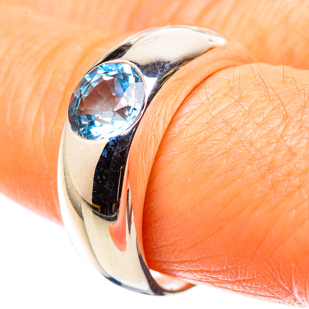 Blue Topaz Ring Size 8.75 (925 Sterling Silver) RING136023