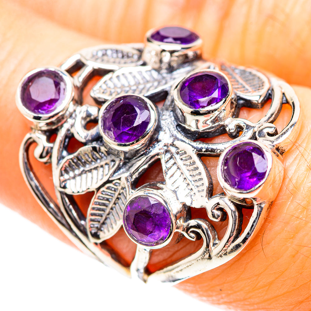Faceted Amethyst Ring Size 7.5 (925 Sterling Silver) RING136602