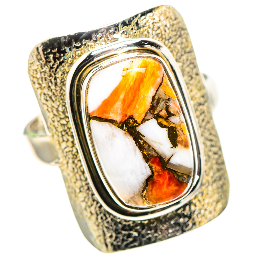 Spiny Oyster Turquoise 925 Sterling Silver Ring Size 10 (925 Sterling Silver) RING137492