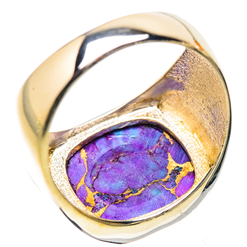 Anasilvercos Purple Copper Composite Turquoise Ring Size 9.25 (925 Sterling Silver)