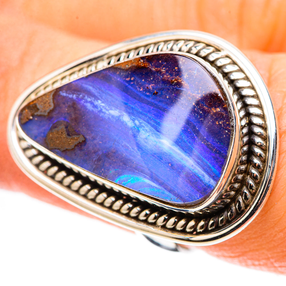 Boulder Opal 925 Sterling Silver Ring Size 6.5 (925 Sterling Silver) RING137613
