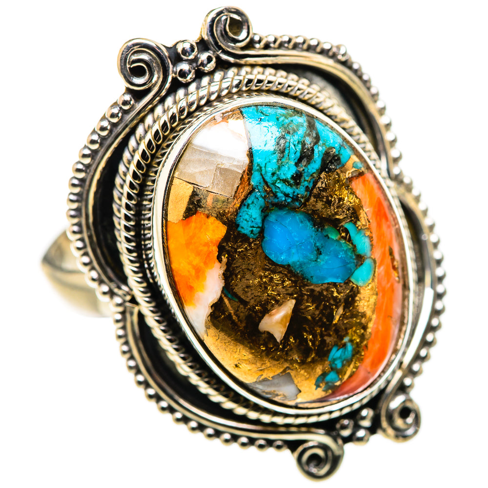 Spiny Oyster Turquoise Ring Size 9.75 (925 Sterling Silver) RING134633