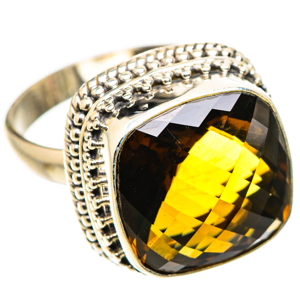 Anasilvercos Mandarin Citrine Ring Size 9 (925 Sterling Silver)