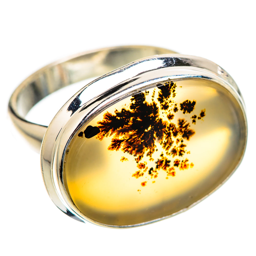 Scenic Dendritic Agate Ring Size 6.25 (925 Sterling Silver) RING135825
