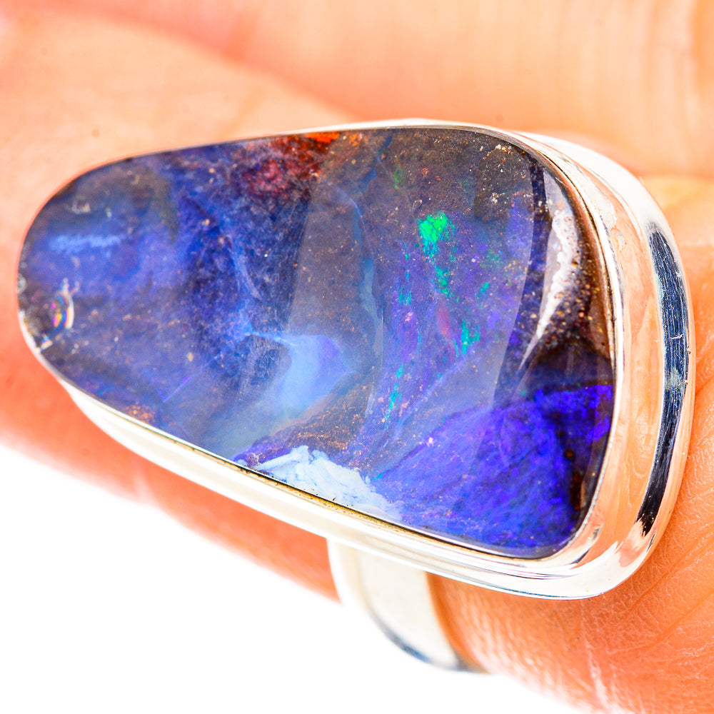 Australian Boulder Opal Ring Size 5.5 (925 Sterling Silver) RING136855
