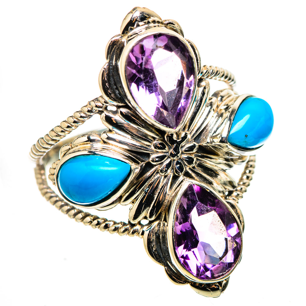 Amethyst, Sleeping Beauty Turquoise Ring Size 11 (925 Sterling Silver) RING134968