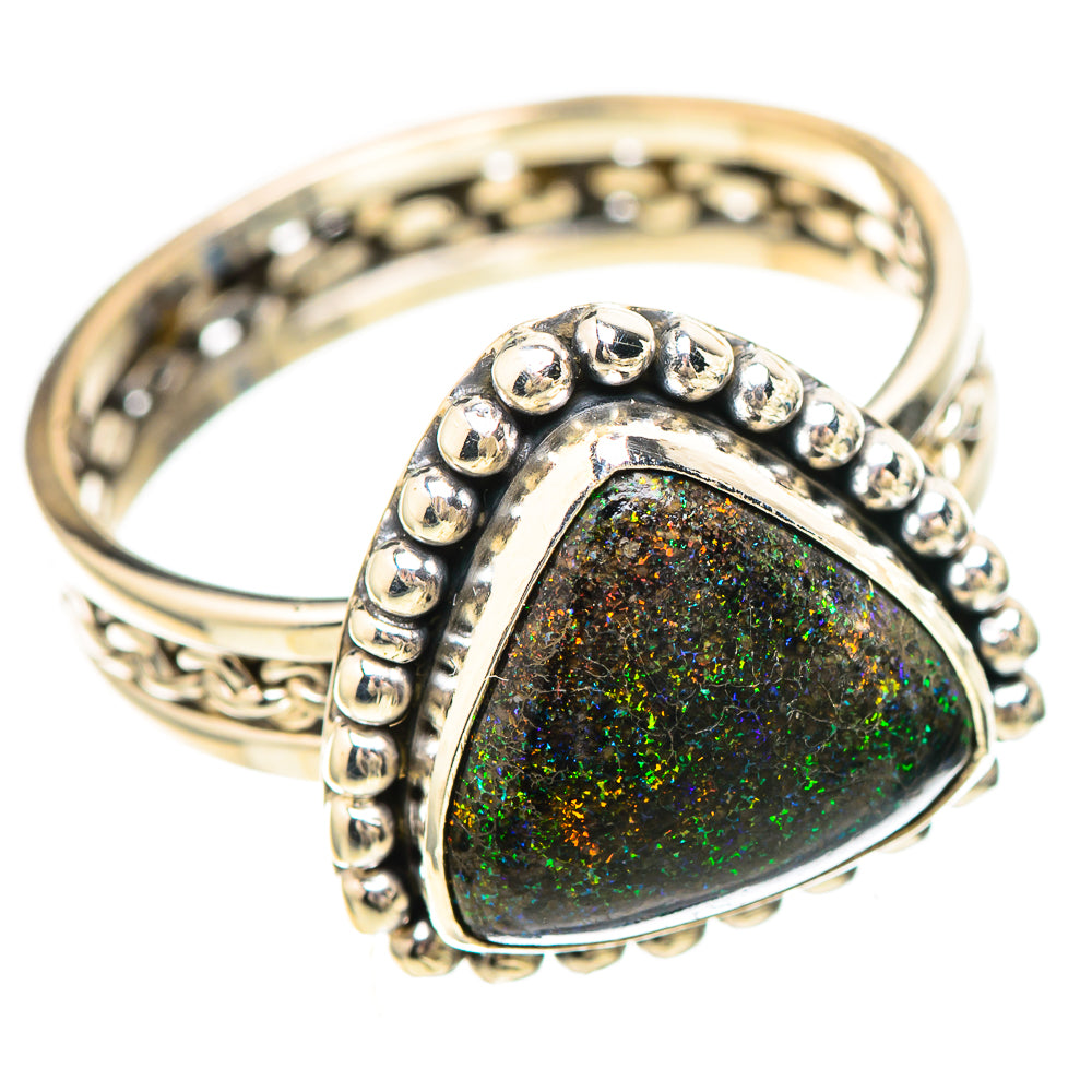 Andamooka Opal Ring Size 9.75 (925 Sterling Silver) RING137104