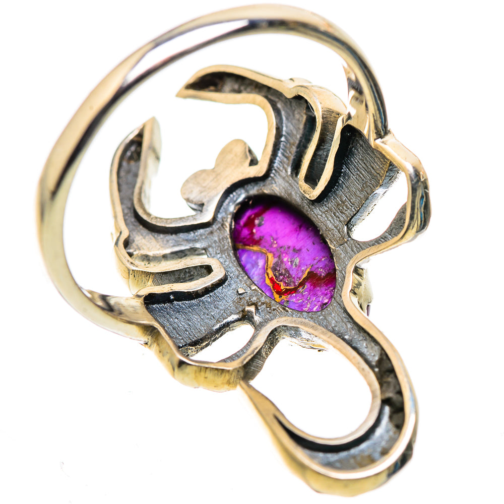 Purple Copper Composite Turquoise Ring Size 9 (925 Sterling Silver) RING136014