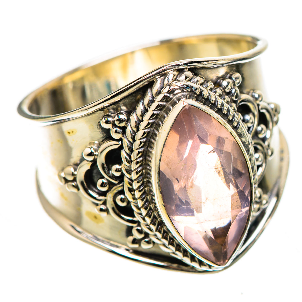 Rose Quartz Ring Size 8.25 (925 Sterling Silver) RING135433
