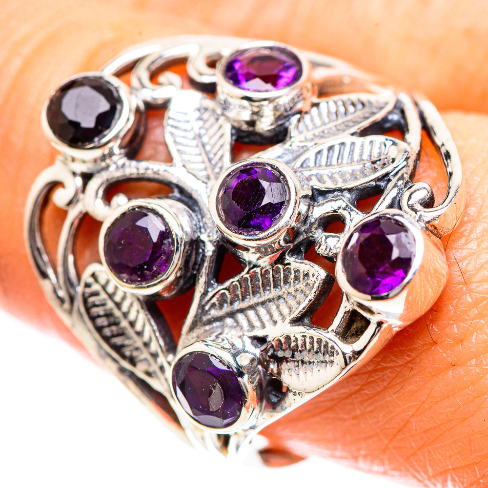 Faceted Amethyst Ring Size 9.75 (925 Sterling Silver) RING136216