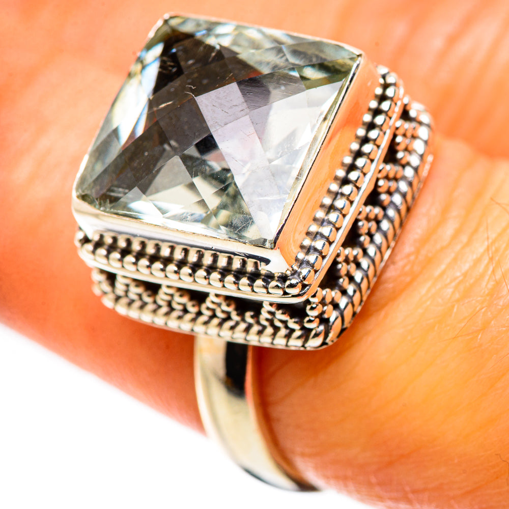 Green Amethyst Ring Size 7.25 (925 Sterling Silver) RING134914