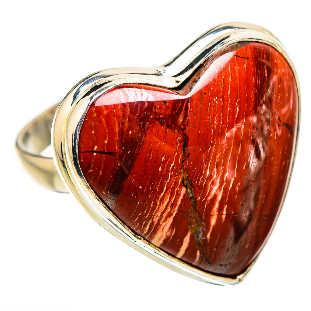 Large Red Jasper Ring Size 10.75 (925 Sterling Silver) RING135559