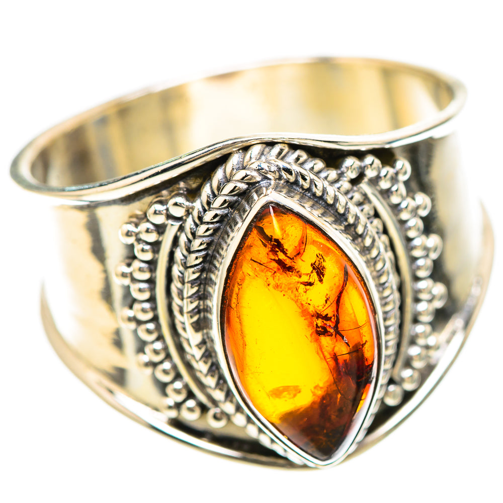 Baltic Amber Ring Size 10.5 (925 Sterling Silver) RING136393
