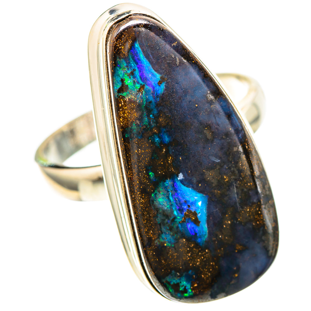 Large Boulder Opal 925 Sterling Silver Ring Size 10 (925 Sterling Silver) RING137332