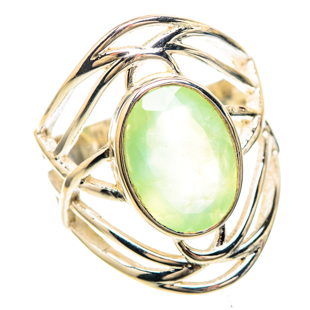 Prehnite 925 Sterling Silver Ring Size 8 (925 Sterling Silver) RING137315
