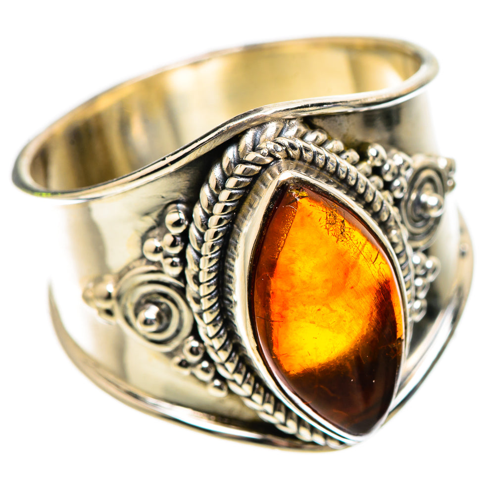 Baltic Amber Ring Size 9 (925 Sterling Silver) RING135192