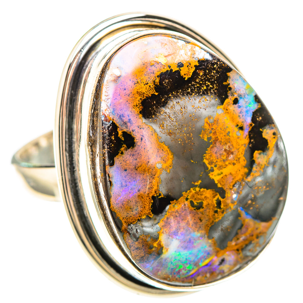 Large Boulder Opal 925 Sterling Silver Ring Size 9.25 (925 Sterling Silver) RING137361