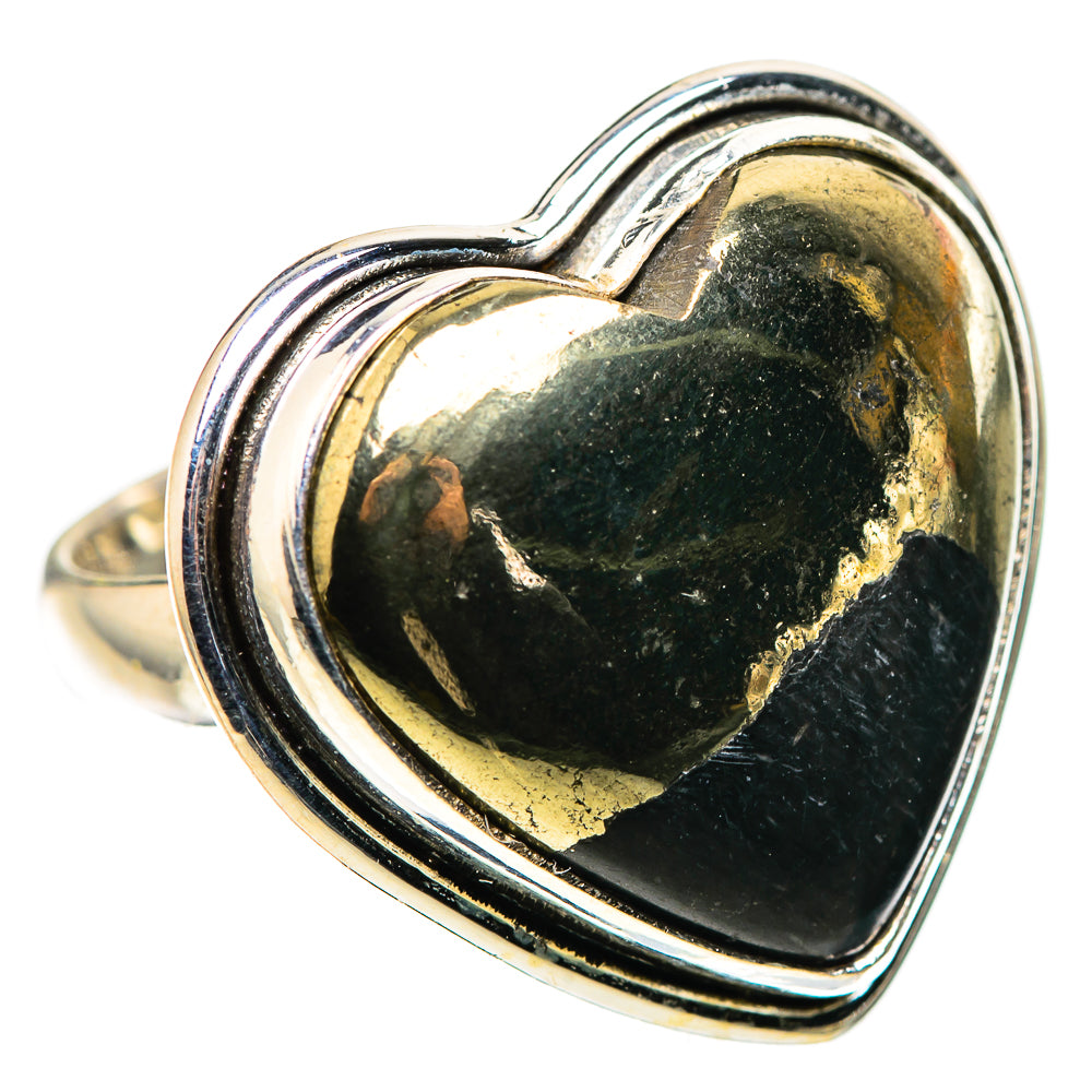 Pyrite In Black Onyx Ring Size 6 (925 Sterling Silver) RING136148