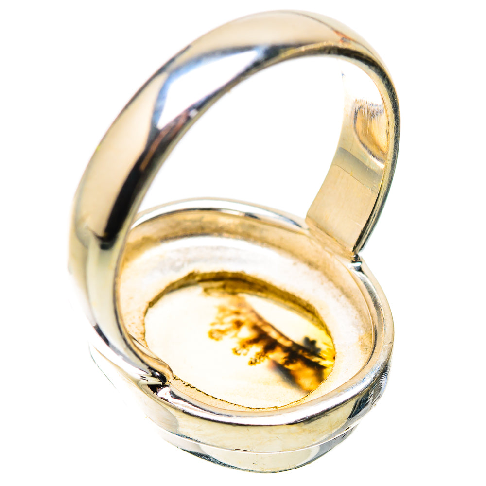 Scenic Dendritic Agate Ring Size 6.75 (925 Sterling Silver) RING134851