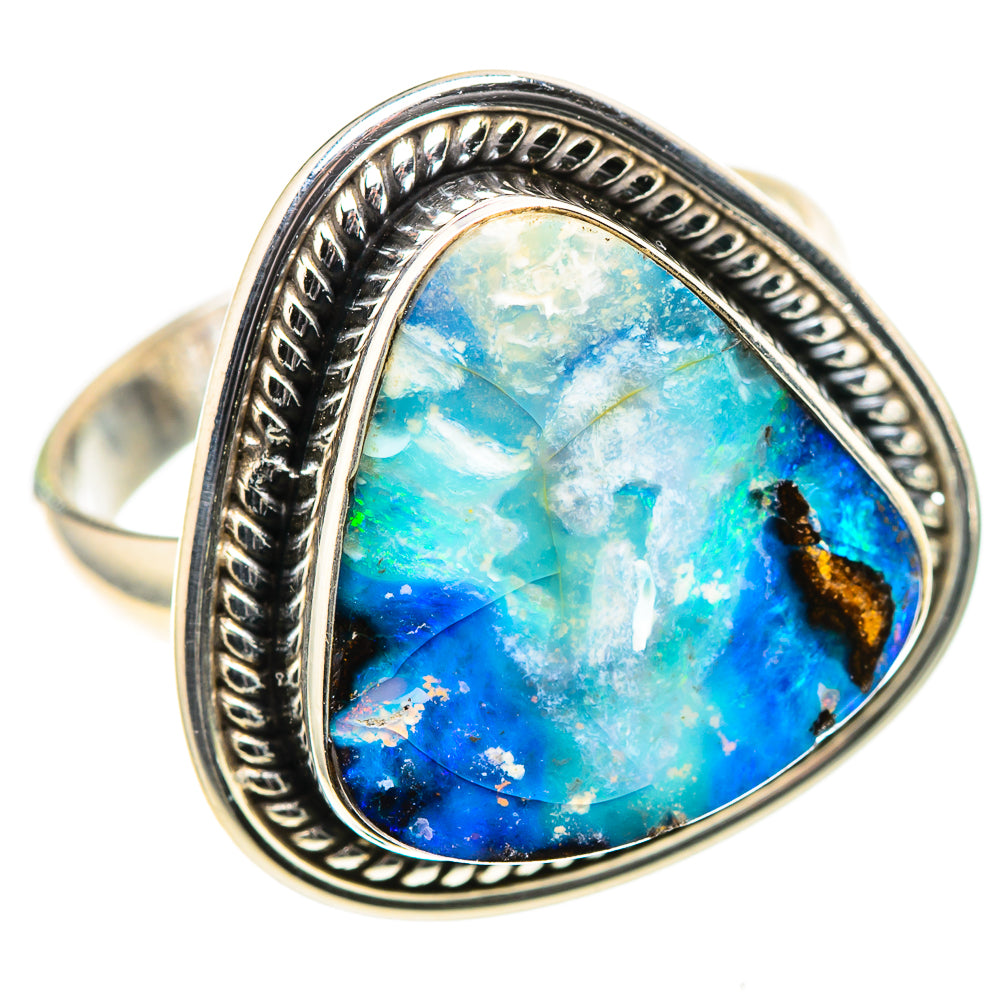 Boulder Opal 925 Sterling Silver Ring Size 9.5 (925 Sterling Silver) RING137479