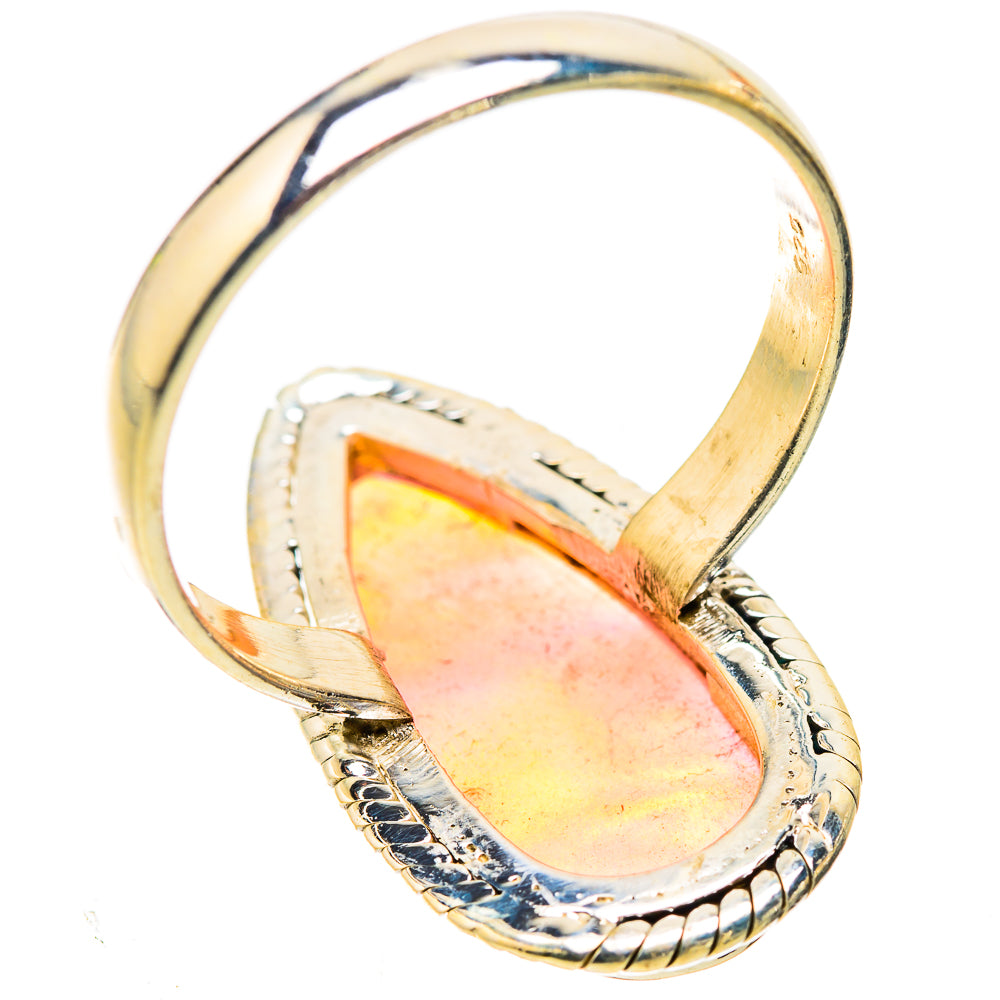 Anasilvercos Aura Opal Ring Size 11 (925 Sterling Silver)