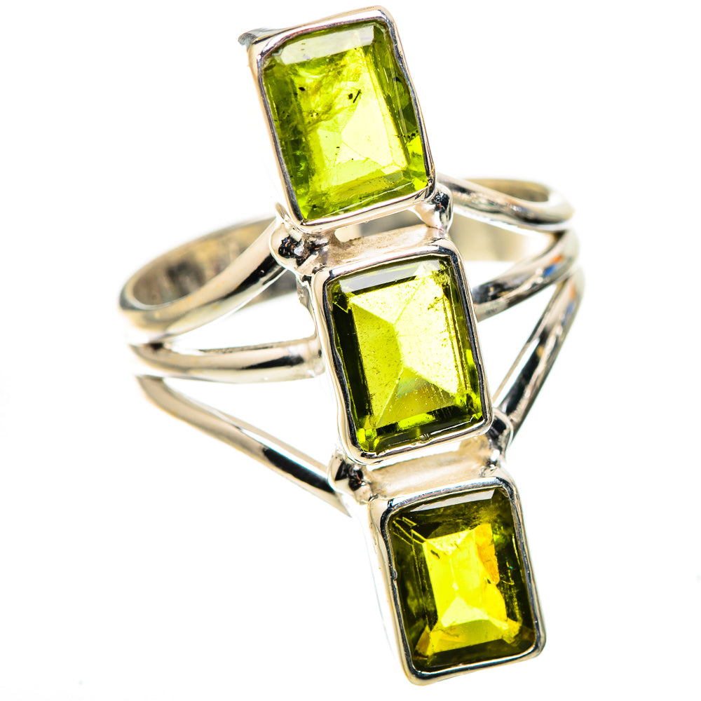 Anasilvercos Peridot Ring Size 9.25 (925 Sterling Silver)