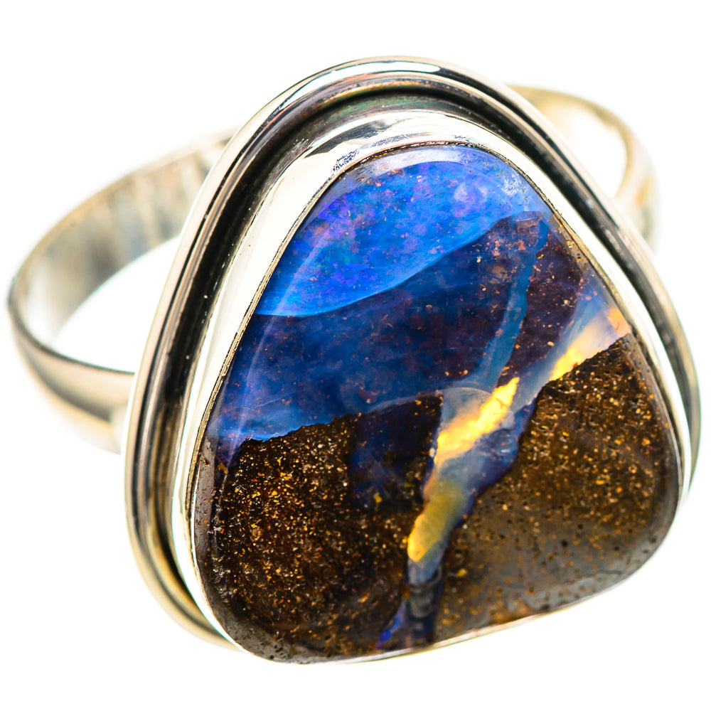 Boulder Opal Ring Size 10.25 (925 Sterling Silver) RING136433