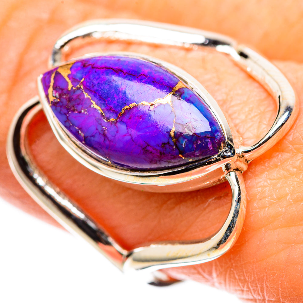 Purple Copper Composite Turquoise 925 Sterling Silver Ring Size 9 (925 Sterling Silver) RING137679