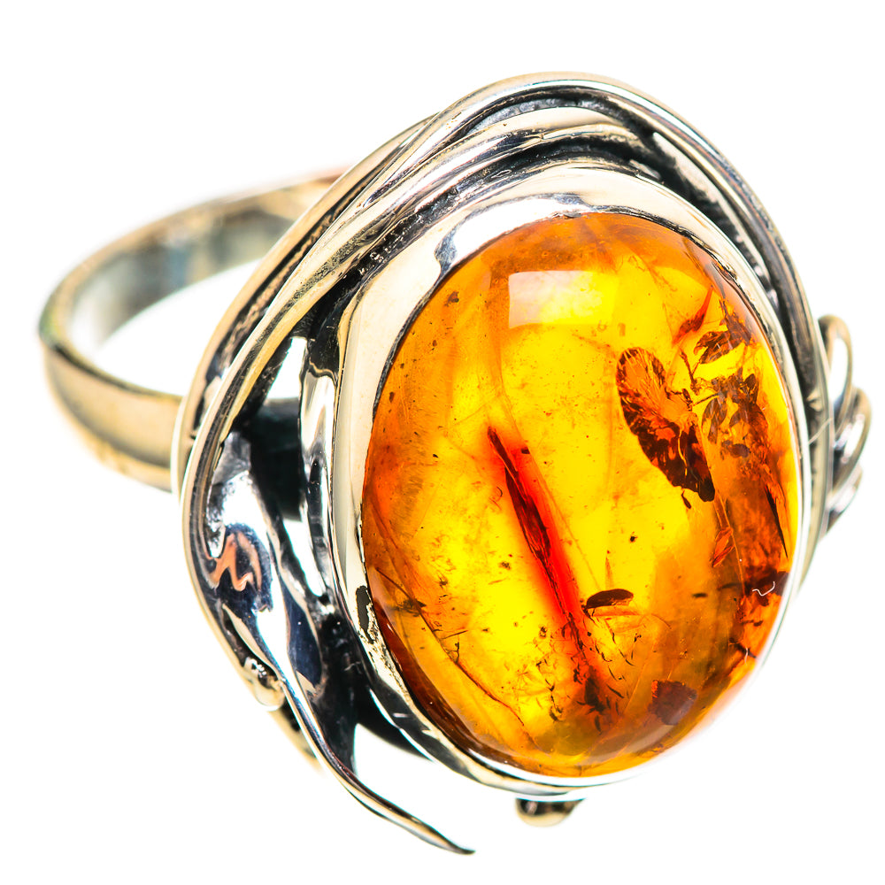 Baltic Amber Ring Size 8 (925 Sterling Silver) RING136254