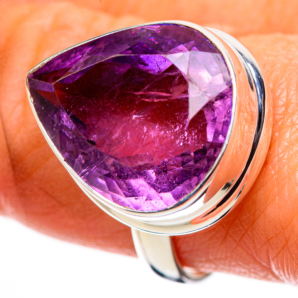 Faceted Amethyst Ring Size 9 (925 Sterling Silver) RING135607