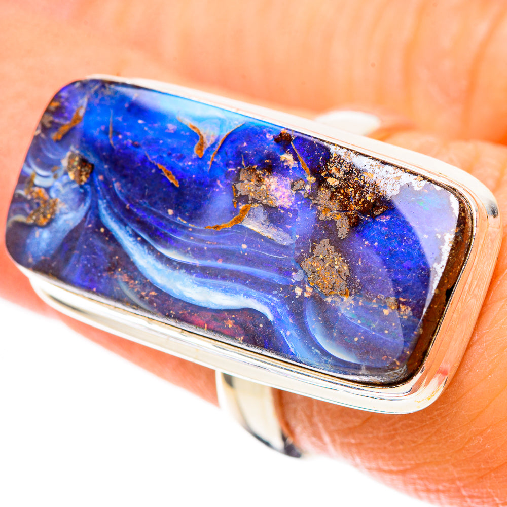 Boulder Opal 925 Sterling Silver Ring Size 6.5 (925 Sterling Silver) RING137743