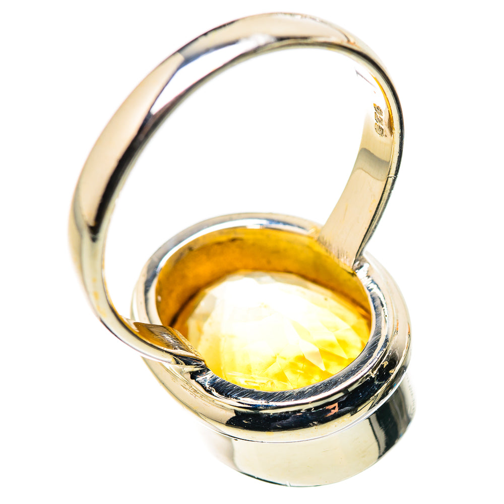 Faceted Citrine Ring Size 9.75 (925 Sterling Silver) RING134604