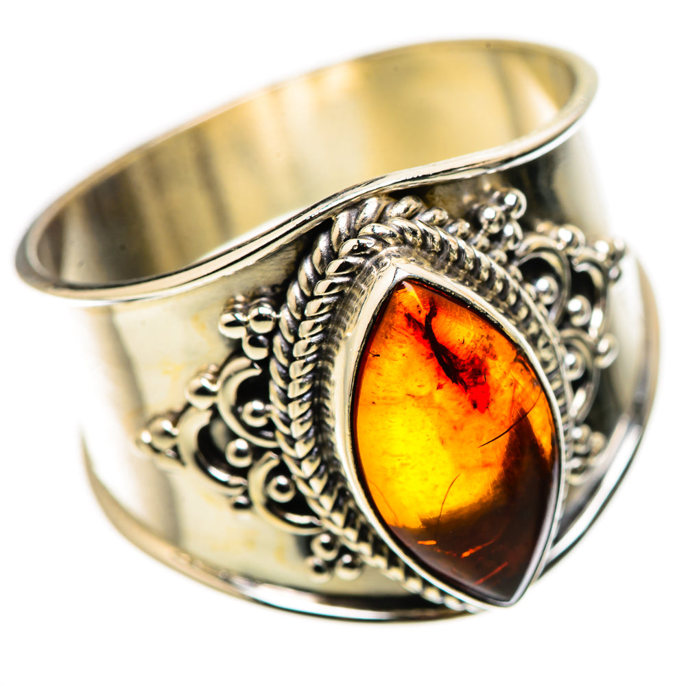 Baltic Amber Ring Size 10.25 (925 Sterling Silver) RING134790