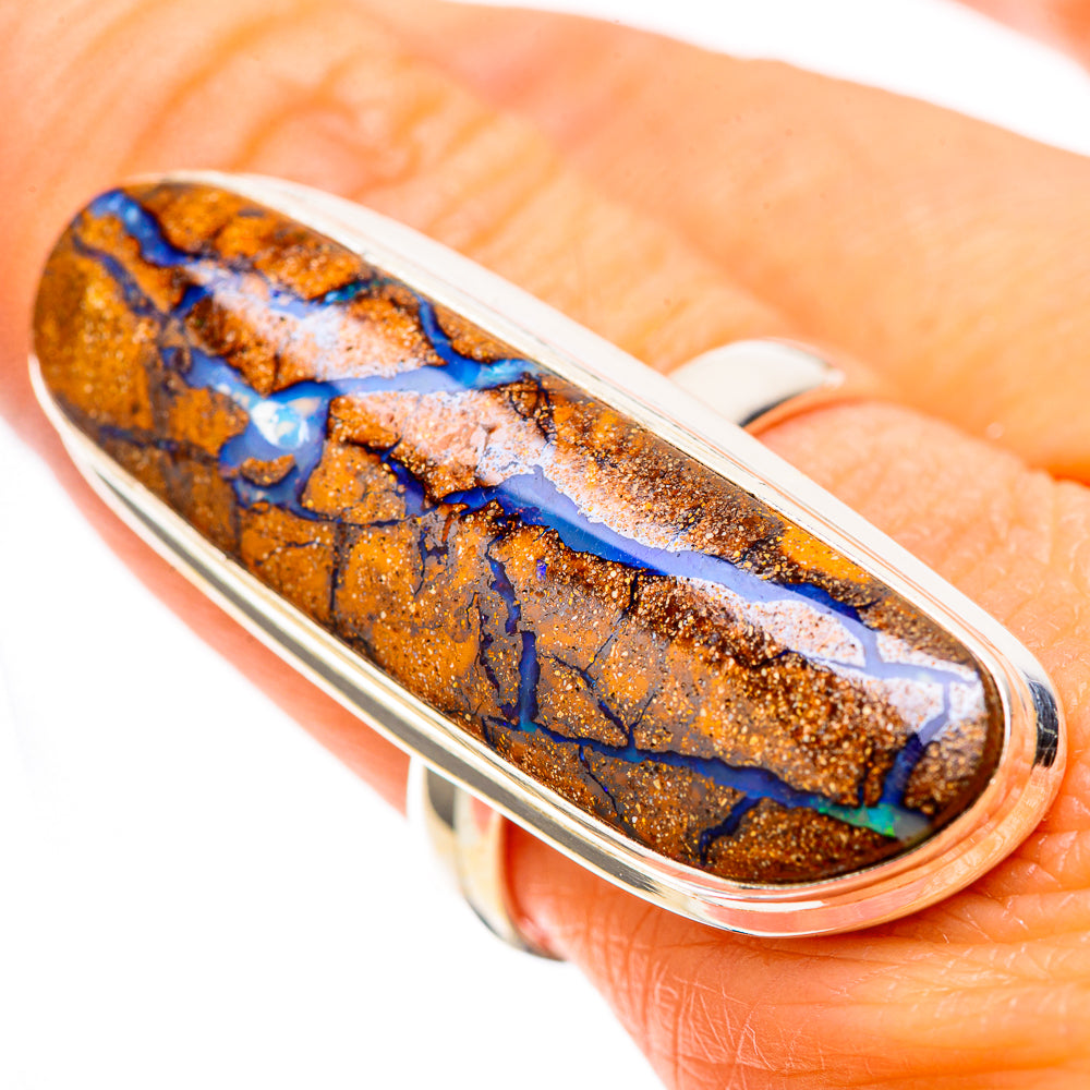 Large Boulder Opal 925 Sterling Silver Ring Size 9 (925 Sterling Silver) RING137792