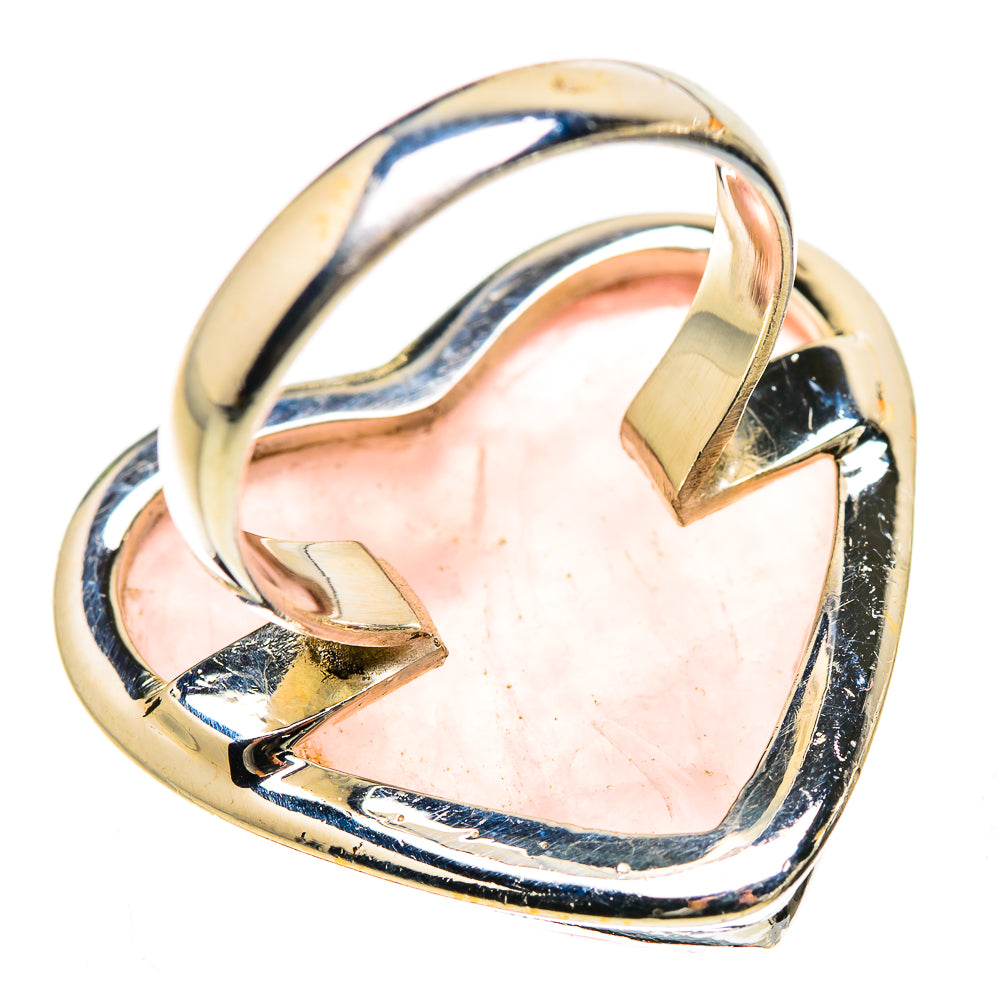 Large Rose Quartz Ring Size 7 (925 Sterling Silver) RING135592