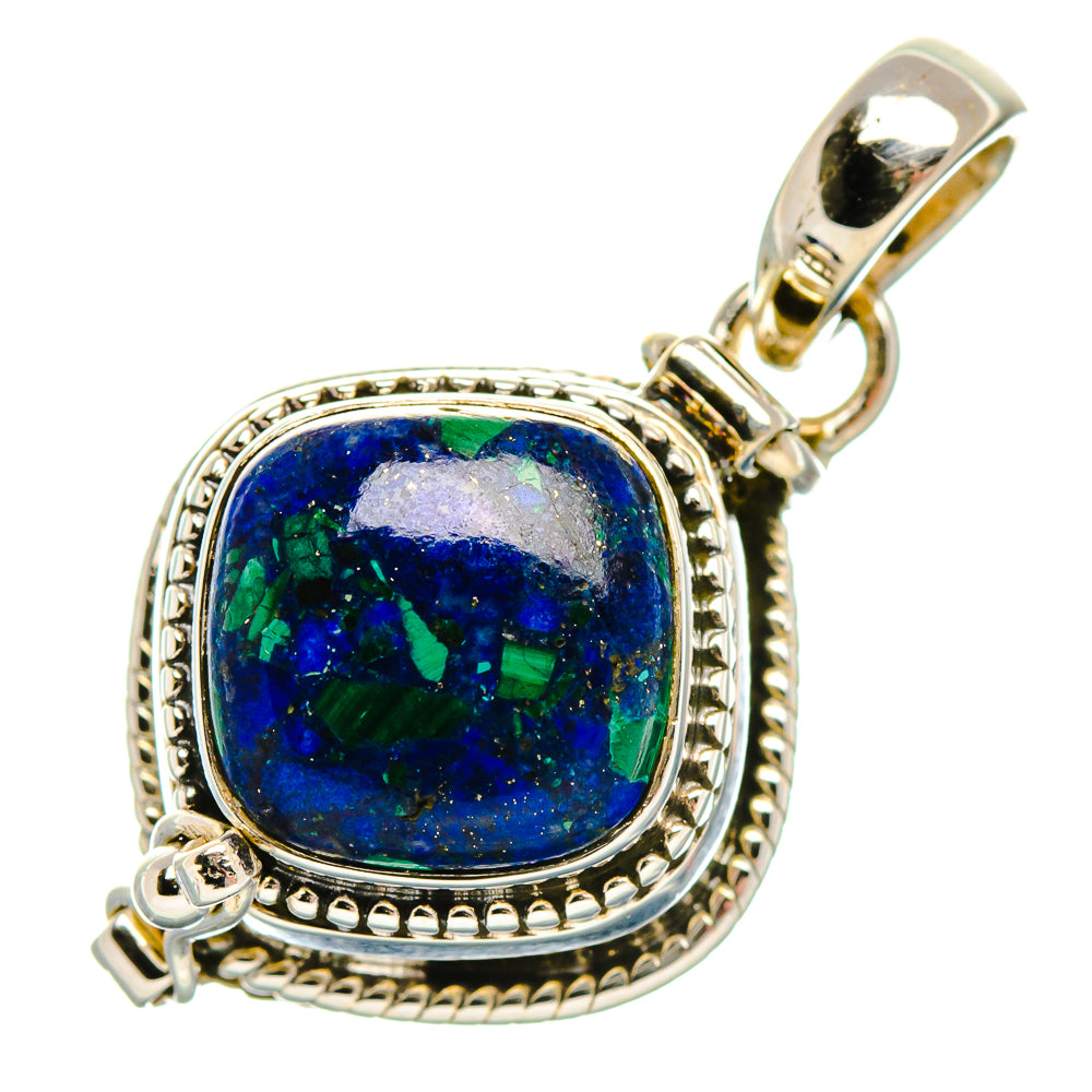 Poison Azurite Pendant 1 1/4" (925 Sterling Silver) PD37378