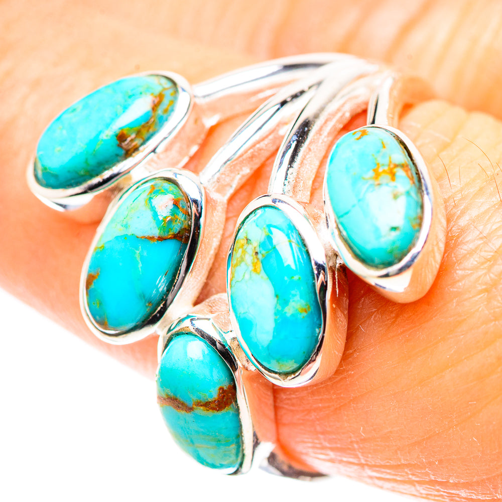 Blue Copper Composite Turquoise Ring Size 8.25 (925 Sterling Silver) RING136621