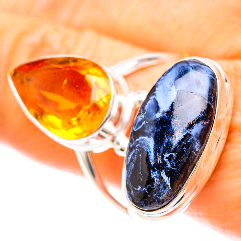 Large Pietersite, Citrine Ring Size 10.5 (925 Sterling Silver) RING136528