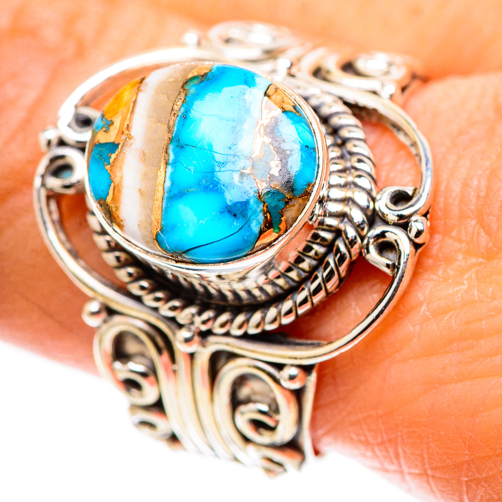 Spiny Oyster Turquoise 925 Sterling Silver Ring Size 9.25 (925 Sterling Silver) RING137723